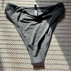 Skims Recycled Swim Bottom in Gunmetal